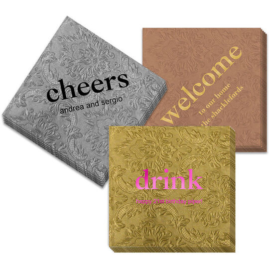 Design Your Own Big Word Carte Napkins